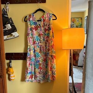 St. John's Bay Multicolor Floral Button-Front Top